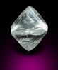 Diamond (0.72 carat white octahedral crystal) from Udachnaya Mine, Republic of Sakha, Siberia, Russia