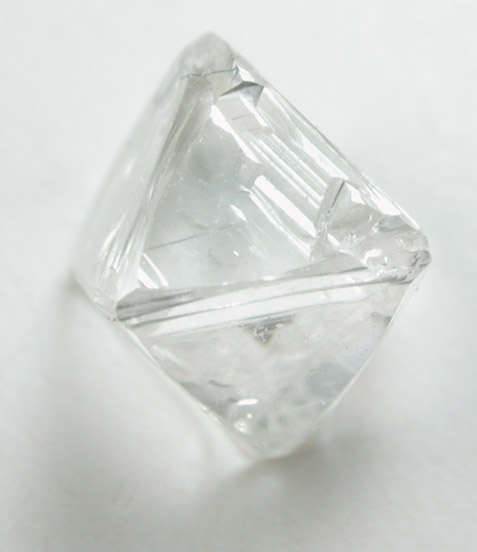 Diamond (0.76 carat white octahedral crystal) from Udachnaya Mine, Republic of Sakha, Siberia, Russia