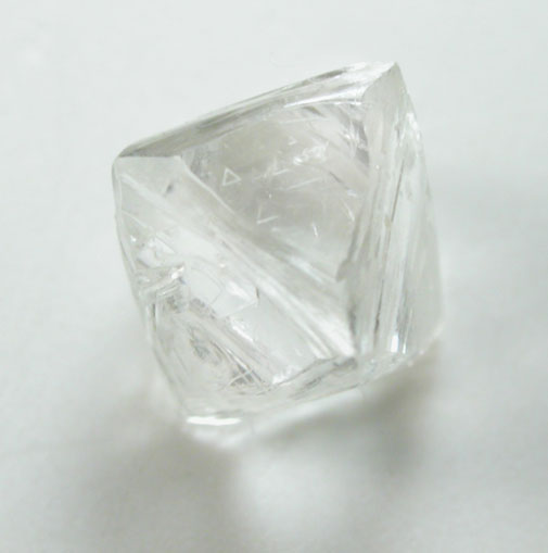 Diamond (0.72 carat white octahedral crystal) from Udachnaya Mine, Republic of Sakha, Siberia, Russia