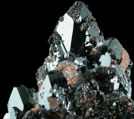 Hematite with Andradite Garnet from Wessels Mine, Kalahari Manganese Field, Northern Cape Province, South Africa