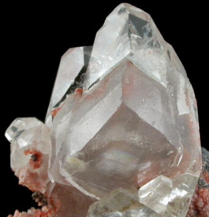 Calcite on Hematite with Andradite Garnet from Kalahari Manganese Field, Northern Cape Province, South Africa