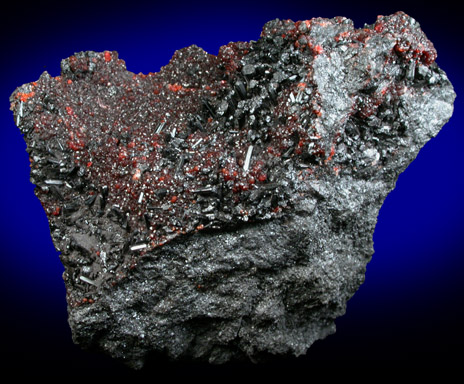 Gaudefroyite on Andradite Garnet from Wessels Mine, Kalahari Manganese Field, Northern Cape Province, South Africa