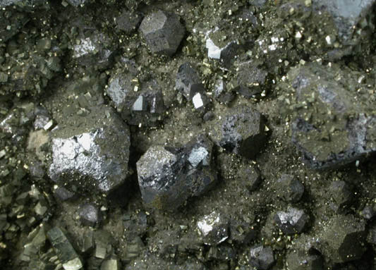 Galena with Marcasite from Fletcher Mine, Viburnum Trend, Reynolds County, Missouri