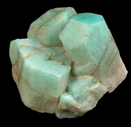 Microcline var. Amazonite from Crystal Peak area, 6.5 km northeast of Lake George, Park-Teller Counties, Colorado