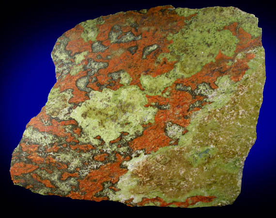 Cuprite in Epidote from Bingham Mine, Hamiltonban Township, Adams County, Pennsylvania