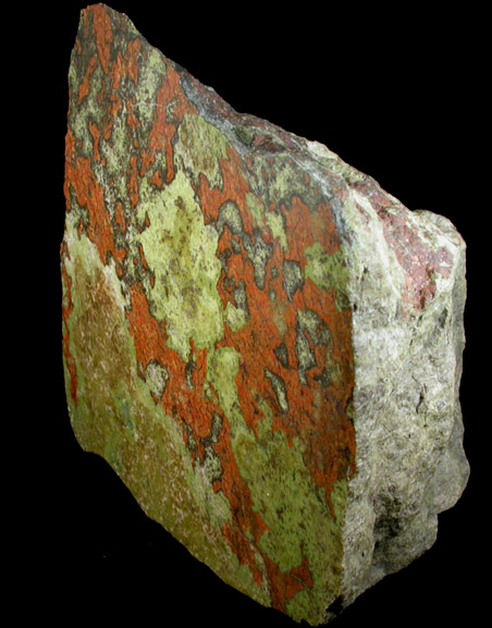 Cuprite in Epidote from Bingham Mine, Hamiltonban Township, Adams County, Pennsylvania