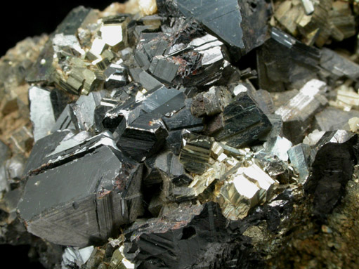 Sphalerite, Arsenopyrite, Pyrite from Kassandra Mine, Halkidiki, Greece