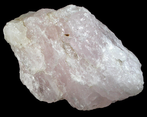 Quartz var. Rose Quartz from (Bumpus Quarry), Albany, Oxford County, Maine