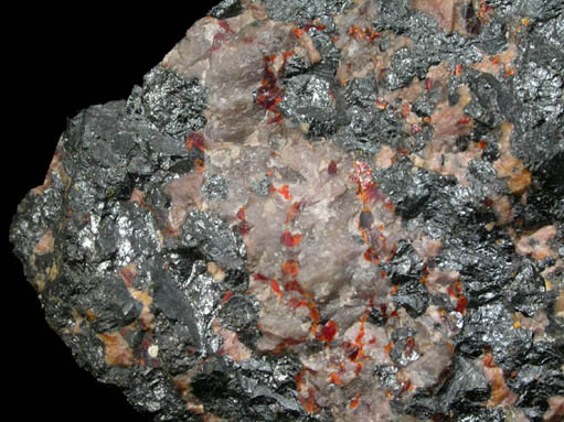 Tephroite, Franklinite, Zincite, Willemite from Franklin District, Sussex County, New Jersey (Type Locality for Tephroite, Franklinite, Zincite)