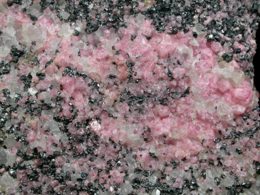 Rhodonite, Franklinite, Calcite, Willemite from Franklin District, Sussex County, New Jersey (Type Locality for Franklinite)