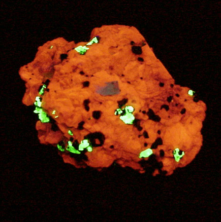Willemite, Franklinite, Calcite from Franklin District, Sussex County, New Jersey (Type Locality for Franklinite)