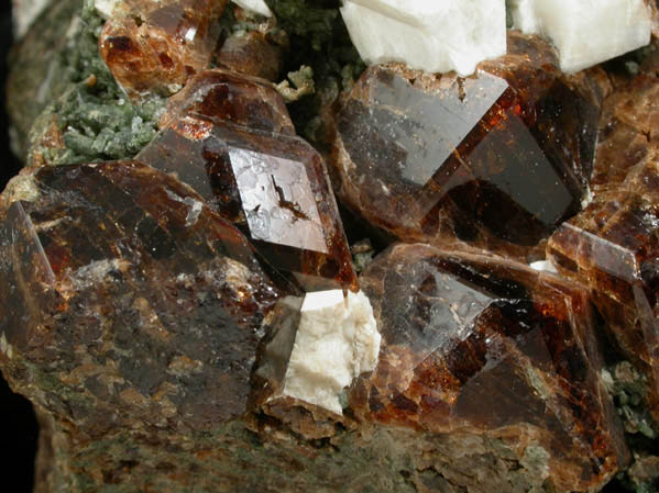 Grossular Garnet with Epidote and Calcite from Crestmore Quarry, 572' Level, Riverside County, California