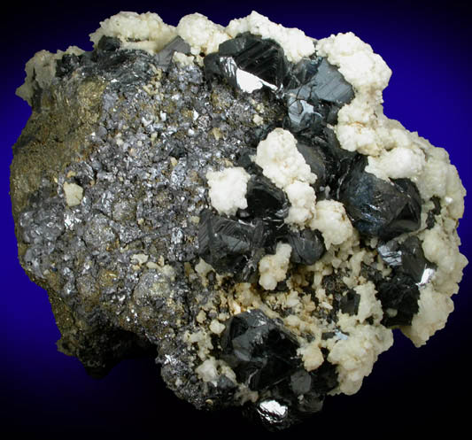 Quartz, Sphalerite, Galena, Pyrite from Carhuacayan Mine, Junn Department, Peru