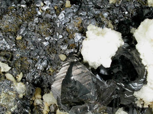 Quartz, Sphalerite, Galena, Pyrite from Carhuacayan Mine, Junn Department, Peru