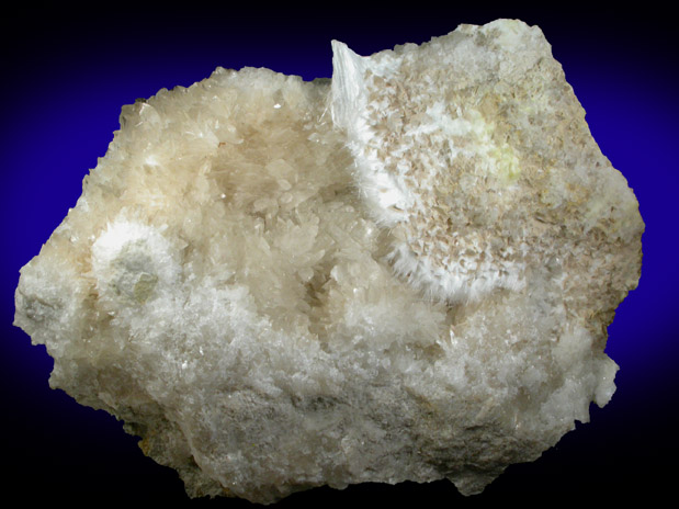 Ulexite on Colemanite from Boron, Kramer District, Kern County, California