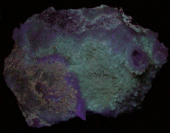 Ulexite on Colemanite from Boron, Kramer District, Kern County, California