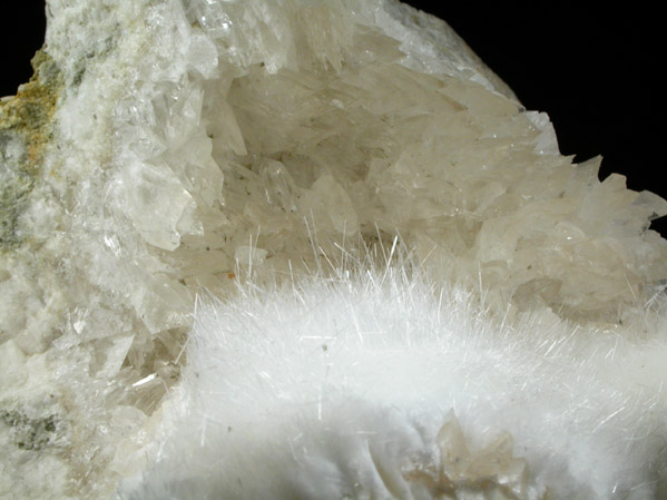 Ulexite on Colemanite from Boron, Kramer District, Kern County, California