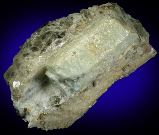 Beryl in Albite-Muscovite from Strickland Quarry, Collins Hill, Portland, Middlesex County, Connecticut