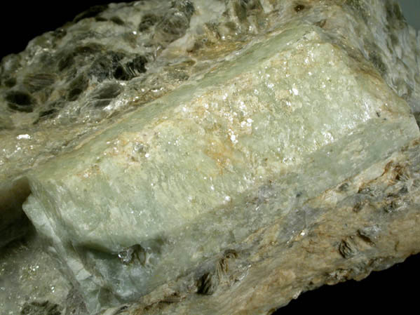 Beryl in Albite-Muscovite from Strickland Quarry, Collins Hill, Portland, Middlesex County, Connecticut