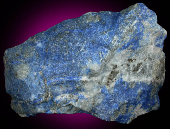 Lazurite var. Lapis Lazuli from Las Flores de Los Andes, near Ovalle, Coquimbo Region, Chile