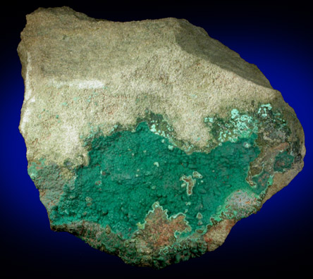 Pseudomalachite from Schuyler Copper Mine, North Arlington, Bergen County, New Jersey