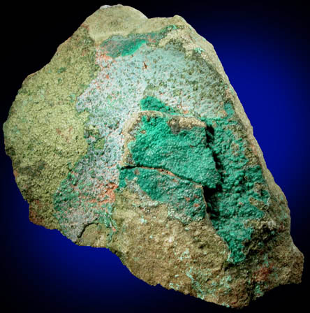 Pseudomalachite from Schuyler Copper Mine, North Arlington, Bergen County, New Jersey