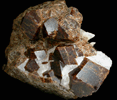 Grossular Garnet with Calcite from Jensen Quarry, contact zone at Knob Hill, Riverside County, California