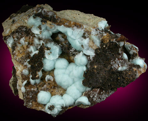 Hemimorphite from 79 Mine, Banner District, near Hayden, Gila County, Arizona