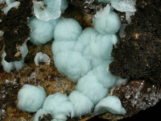 Hemimorphite from 79 Mine, Banner District, near Hayden, Gila County, Arizona