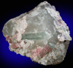 Elbaite Tourmaline in Quartz with Lepidolite from Pala Chief Mine, San Diego County, California