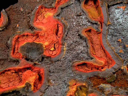 Metacinnabar and Cinnabar from New Almaden Mine, 200' level, Santa Teresa Hills, Santa Clara County, California