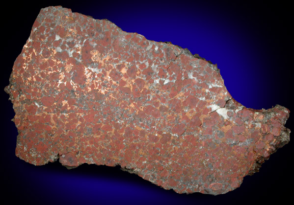 Copper in conglomerate from Calumet and Hecla Mine, Houghton County, Keweenaw Peninsula Copper District, Michigan