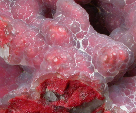 Cinnabar with Quartz var. Chalcedony from Warner Property, New Almaden District, Santa Teresa Hills, Santa Clara County, California