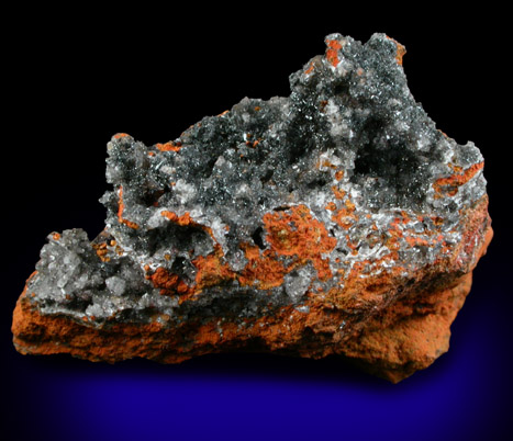 Plattnerite with Calcite from Mina Ojuela, Mapimi, Durango, Mexico