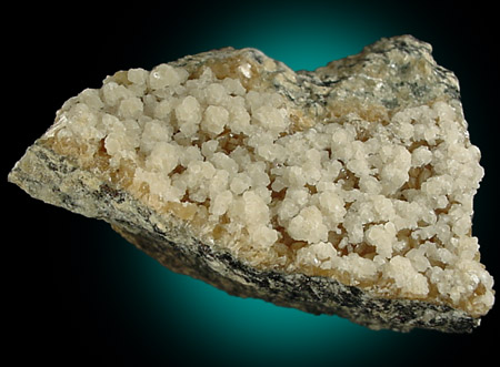 Stilbite with Calcite from 700' level, Sta.167, Queens Tunnel of NYC Water Tunnel #3, Woodside, Queens, New York City, New York