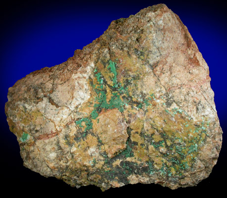 Rosasite from Goodsprings District, Clark County, Nevada