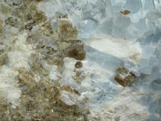 Merwinite and Plombirite from Crestmore Quarry, Riverside County, California (Type Locality for Merwinite)