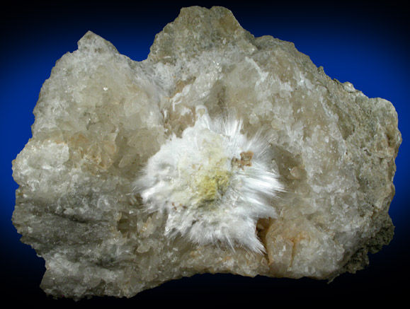 Ulexite on Colemanite from Boron, Kramer District, Kern County, California