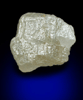 Diamond (2.96 carat gray intersecting cubic crystals) from Mbuji-Mayi (Miba), 300 km east of Tshikapa, Democratic Republic of the Congo