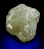 Diamond (8.75 carat gray intersecting cubic crystals) from Mbuji-Mayi (Miba), 300 km east of Tshikapa, Democratic Republic of the Congo
