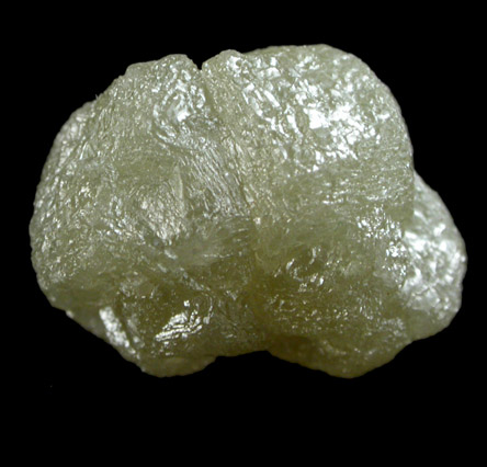 Diamond (8.75 carat gray intersecting cubic crystals) from Mbuji-Mayi (Miba), 300 km east of Tshikapa, Democratic Republic of the Congo