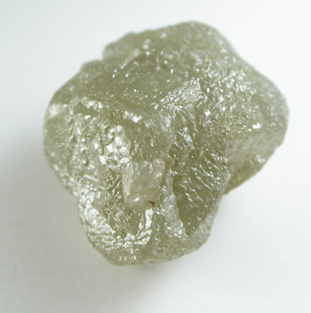 Diamond (8.75 carat gray intersecting cubic crystals) from Mbuji-Mayi (Miba), 300 km east of Tshikapa, Democratic Republic of the Congo