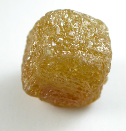 Diamond (4.88 carat brown intersecting cubic crystals) from Mbuji-Mayi (Miba), 300 km east of Tshikapa, Democratic Republic of the Congo