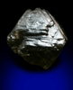 Diamond (2.10 carat dark-gray octahedral crystal) from Mirny, Republic of Sakha, Siberia, Russia