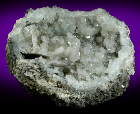 Apophyllite over Datolite with Pyrite from Millington Quarry, Bernards Township, Somerset County, New Jersey