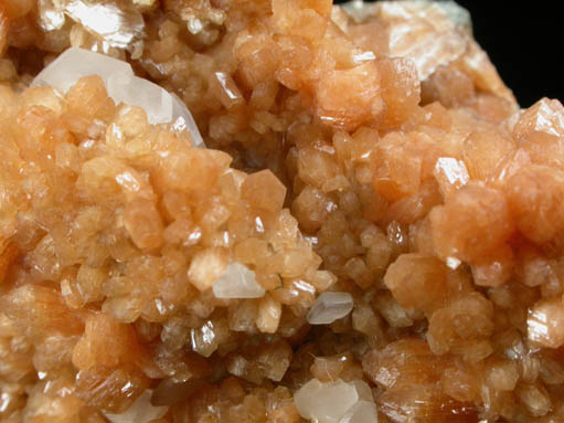 Stilbite-Ca with Calcite from Moore's Station Quarry, 44 km northeast of Philadelphia, Mercer County, New Jersey