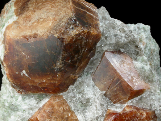 Grossular Garnet in Quartz from Pitts-Tenney Quarry, Minot, Androscoggin County, Maine