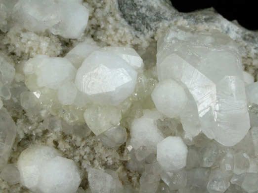 Analcime and Calcite from Lower New Street Quarry, Paterson, Passaic County, New Jersey