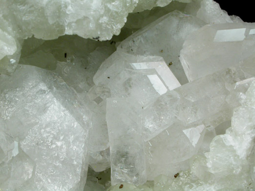 Apophyllite on Datolite with Pyrite from Millington Quarry, Bernards Township, Somerset County, New Jersey