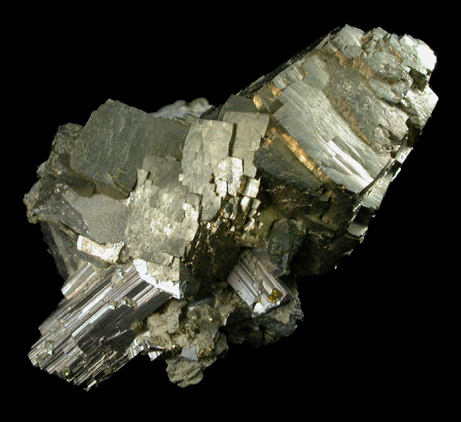 Arsenopyrite, Pyrite, Quartz from Panasqueira Mine, Barroca Grande, 21 km. west of Fundao, Castelo Branco, Portugal